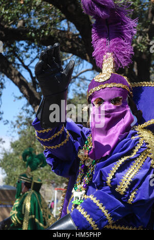 Mardi Gras à La Nouvelle Orléans, Louisiane. Banque D'Images