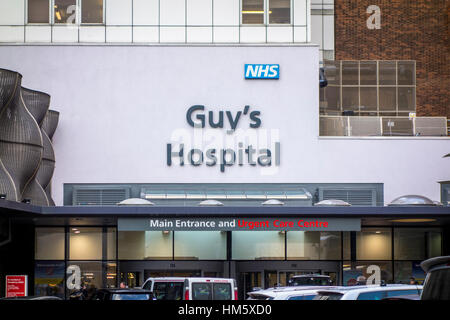 Guy's Hospital NHS, entrée principale, London, UK Banque D'Images