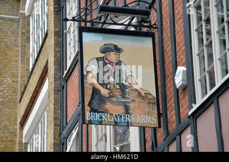 Maçons Arms pub à Gresse Street, London, UK Banque D'Images