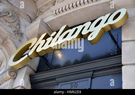 Chilango restaurant mexicain à Tooley Street, Londres, UK Banque D'Images