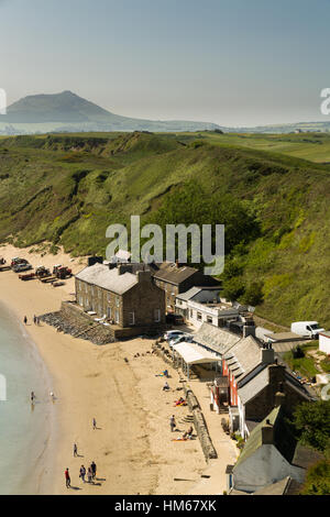 PORTHDINLLAEN - 3 juin : Village de Porthdinllaen Ty y compris Coch Inn, le 3 juin 2016 dans Porthdinllaen. Banque D'Images