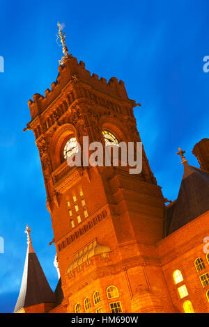 Pier Head, la baie de Cardiff, Pays de Galles, Royaume-Uni Banque D'Images