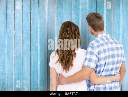 Vue arrière du couple Banque D'Images