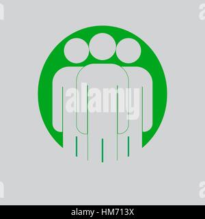 Groupe de personnes Inscrivez-icône. Partager symbole. Site web de l'interface utilisateur de la navigation. Réseau social d'icônes. Groupe d'amis. Découper les gens. L'icône de Leader. L'icône de la communauté. M Illustration de Vecteur