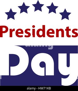 Heureux Jour Présidents carte greating. Vector illustration. Illustration de Vecteur