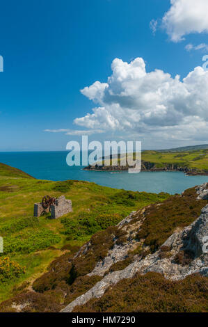 La ruiné et abandonné sur l'Anglesey Brickworks Wen Porth Banque D'Images