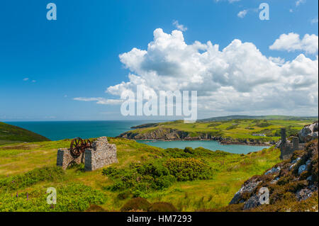 La ruiné et abandonné sur l'Anglesey Brickworks Wen Porth Banque D'Images