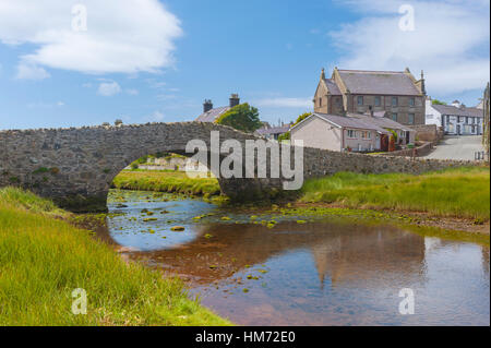 La rivière à Aberffraw sur anglesey Banque D'Images