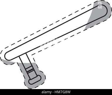 Baton police figure icône concevoir, vector illustration Illustration de Vecteur