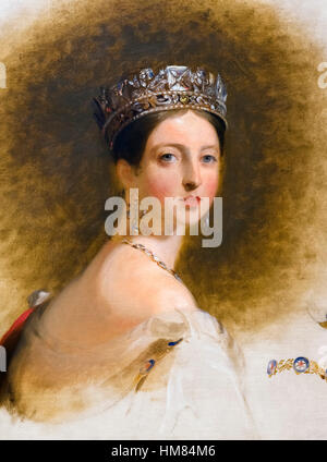 La reine Victoria par Thomas Sully, huile sur toile, 1838. Banque D'Images