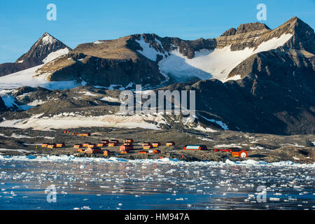 Règlement de l'Antarctique argentin, Esperanza Base, Hope Bay, l'Antarctique, régions polaires Banque D'Images