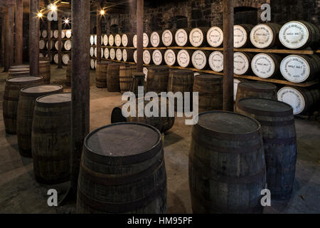 La Distillerie de Bushmills, le comté d'Antrim, l'Ulster (Irlande du Nord, Royaume-Uni Banque D'Images