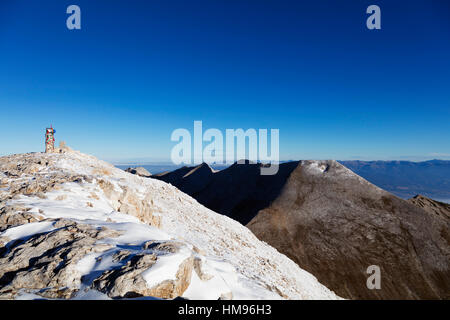 Le mont Vihren, 2945m, parc national de Pirin, Bansko, Bulgarie Banque D'Images