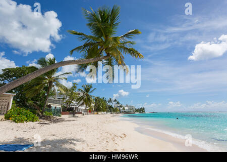 Worthing Beach, Christ Church, Barbade, Antilles, Caraïbes, Amérique Centrale Banque D'Images