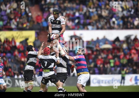 Au cours de la Coupe du Roi finale de Rugby en Valladilid. 17/04/2016 Banque D'Images