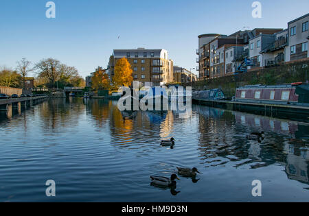 Marina Hertford, Hertfordshire, Angleterre Banque D'Images