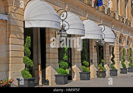 Palace Hotel Ritz place Vendôme, Paris, Ile-de-France, France Banque D'Images