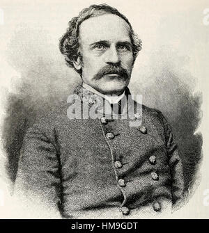 R général Bushrod Johnson, général confédéré, guerre civile USA Banque D'Images