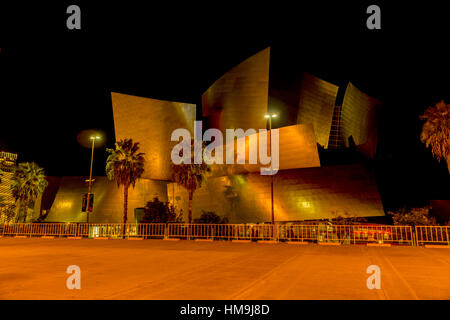 Très célèbre Walt Disney Concert Hall dans le centre-ville de Los Angeles. Photo prise dans la 2016.10.29,USA Banque D'Images