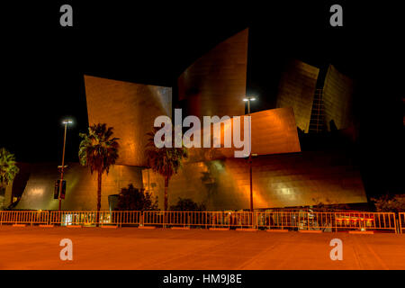 Belle et célèbre Walt Disney Concert Hall à Los Angeles. Photo prise dans la 2016.10.29,USA Banque D'Images