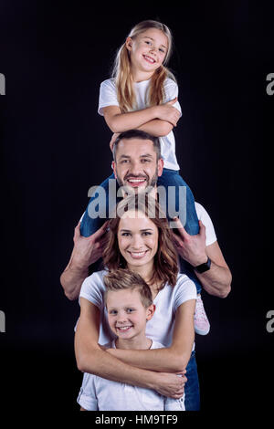 Happy Family having fun Banque D'Images