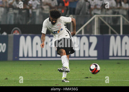 Sao Paulo, Brésil. 1er février, 2017. Cristian lors d'un match amical entre les Corinthiens contre l'Ferroviria a tenu à l'Aréna Corinthiens, Zone de l'Est de Sao Paulo, Brésil. Ricardo Moreira/Foto Arena LTDA/Alamy Live News Banque D'Images