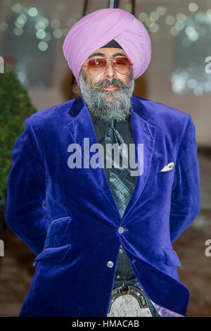 Guildhall, Londres, Royaume-Uni. 2e Février, 2017. Hardeep Singh Kohli - British Asian Trust 2017 Dîner avec les invités d'honneur du prince de Galles et la duchesse de Cornouailles au Guildhall. La Fiducie a été fondé en 2007 par SAR le Prince de Galles pour s'attaquer à la pauvreté généralisée et de sujétion en Asie du Sud. Crédit : Guy Bell/Alamy Live News Crédit : Guy Bell/Alamy Vivre NewsCredit : Guy Bell/Alamy Live News Banque D'Images