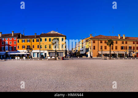 Place centrale à Palmanova view, Frioul-Vénétie Julienne (Italie) Banque D'Images