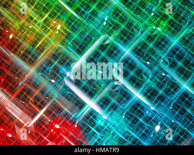 Grille de Chaos - abstract image générée numériquement Banque D'Images