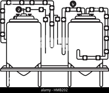 Figure cuves à bière droit design, illustration vectorielle Illustration de Vecteur