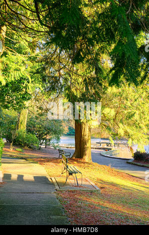 Jardins ornementaux Grange Over Sands Banque D'Images