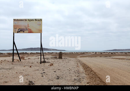 L'agate Beach à Luderitz en Namibie Banque D'Images