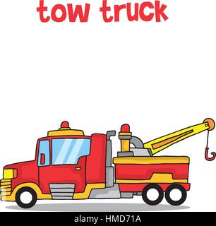 Cartoon vector art dépanneuse Illustration de Vecteur