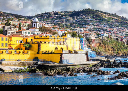 Vieux château à Funchal, Madeira, Portugal Banque D'Images