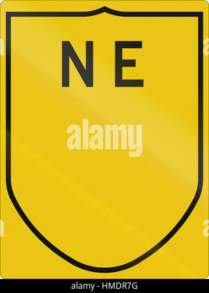 L'écran vierge pour une autoroute nationale indienne. Banque D'Images