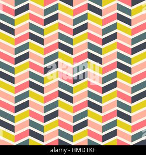 Zigzag rétro motif transparent Illustration de Vecteur