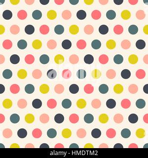 Pois rétro motif transparent Illustration de Vecteur