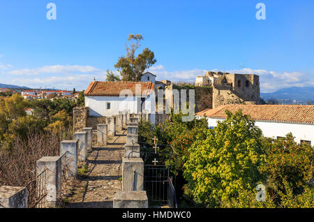 Monastère d'Agios Ioannis à l'intérieur de la forteresse de Koroni, Péloponnèse Banque D'Images