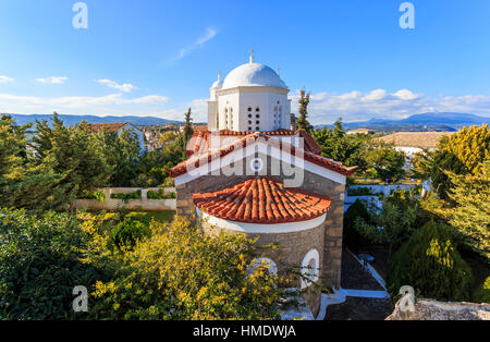 Monastère d'Agios Ioannis à l'intérieur de la forteresse de Koroni, Péloponnèse Banque D'Images