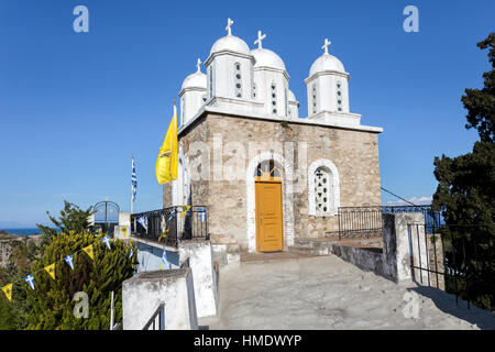 Monastère d'Agios Ioannis à l'intérieur de la forteresse de Koroni, Péloponnèse Banque D'Images