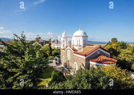 Monastère d'Agios Ioannis à l'intérieur de la forteresse de Koroni, Péloponnèse Banque D'Images