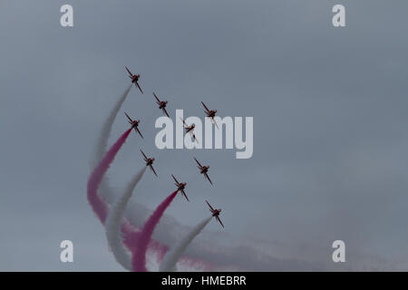 Les flèches rouges à Scotland's National Airshow 2016 Banque D'Images