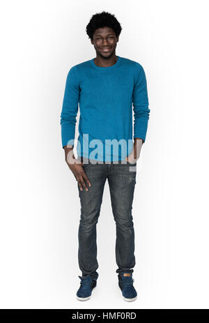 Origine africaine Full Body Concept Smiling Banque D'Images