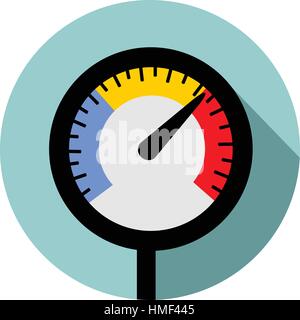 Jauge de température Illustration de Vecteur