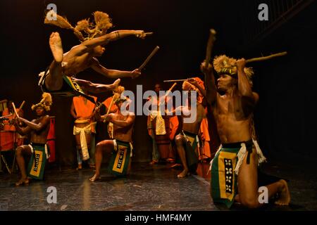 Ballet Folklorique de Bahia, connu localement sous le nom de Bale Folclorico da Bahia. Banque D'Images