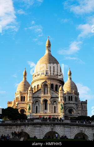 La basilique du Sacré-Cœur, Montmartre, Paris, France Banque D'Images