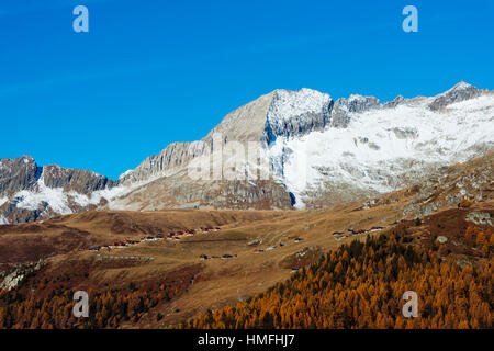 Village de Blatten, Jungfrau-Aletsch, Valais, Alpes Suisses, Suisse Banque D'Images