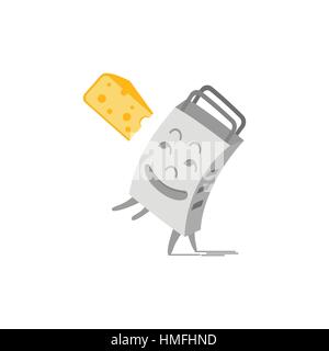 Les ustensiles de cuisine râpe Illustration de Vecteur