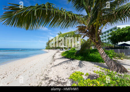 Hastings Beach, Christ Church, Barbade, Antilles, Caraïbes, Amérique Centrale Banque D'Images