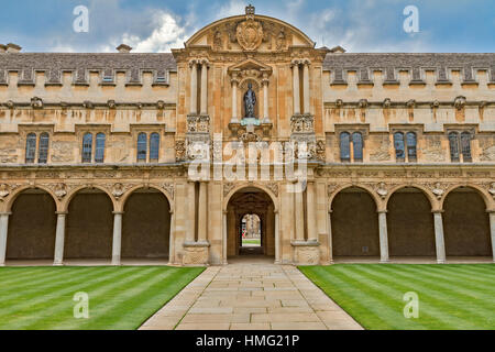 L'avant du quadrilatère arrière St. John's College Oxford UK Banque D'Images